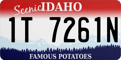 ID license plate 1T7261N