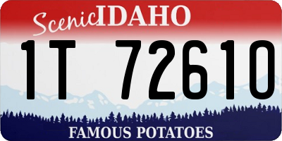 ID license plate 1T7261O