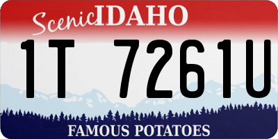 ID license plate 1T7261U