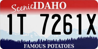 ID license plate 1T7261X