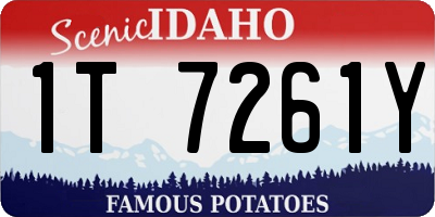 ID license plate 1T7261Y