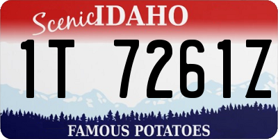 ID license plate 1T7261Z