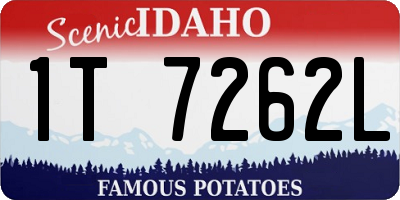 ID license plate 1T7262L
