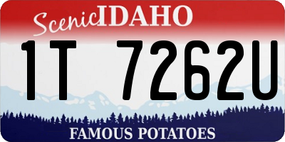ID license plate 1T7262U