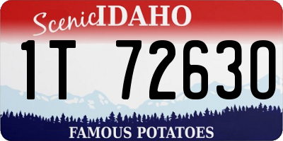 ID license plate 1T7263O