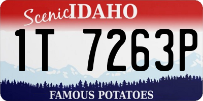 ID license plate 1T7263P