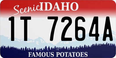 ID license plate 1T7264A