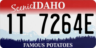 ID license plate 1T7264E