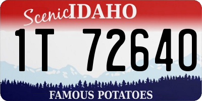ID license plate 1T7264O
