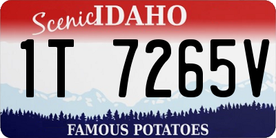 ID license plate 1T7265V