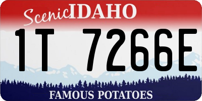 ID license plate 1T7266E