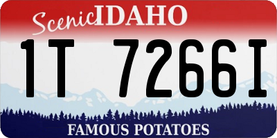 ID license plate 1T7266I