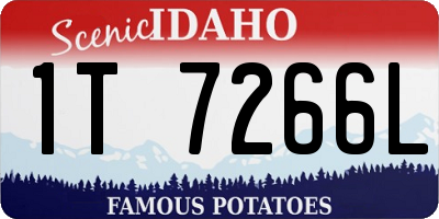 ID license plate 1T7266L