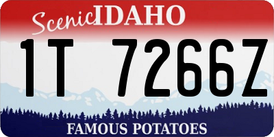 ID license plate 1T7266Z