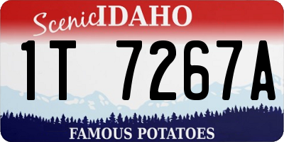 ID license plate 1T7267A
