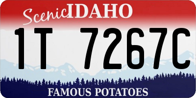 ID license plate 1T7267C