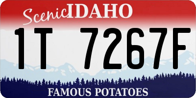 ID license plate 1T7267F