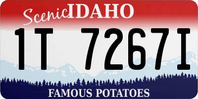 ID license plate 1T7267I