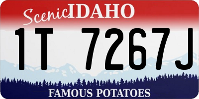 ID license plate 1T7267J