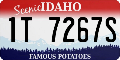 ID license plate 1T7267S