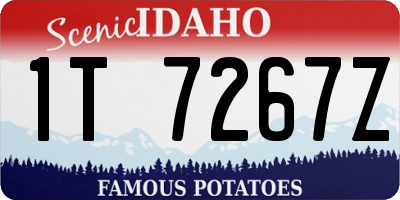 ID license plate 1T7267Z