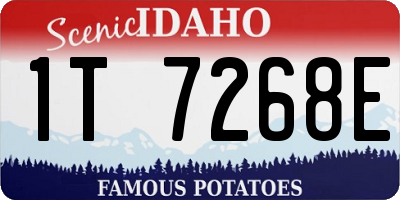 ID license plate 1T7268E