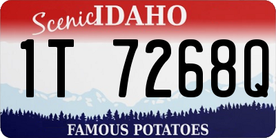 ID license plate 1T7268Q