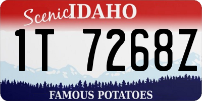 ID license plate 1T7268Z