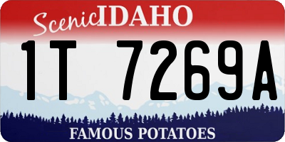 ID license plate 1T7269A