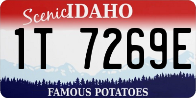 ID license plate 1T7269E