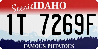 ID license plate 1T7269F