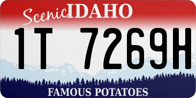 ID license plate 1T7269H