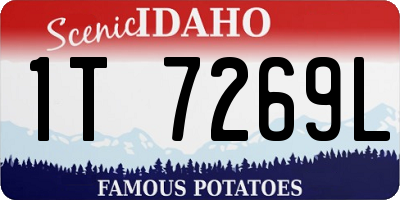 ID license plate 1T7269L