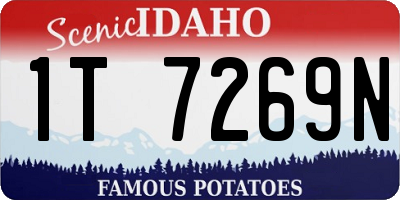 ID license plate 1T7269N