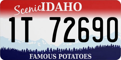 ID license plate 1T7269O