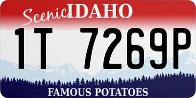 ID license plate 1T7269P