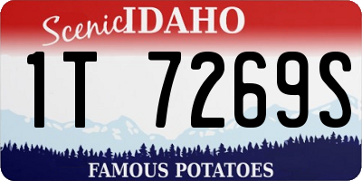 ID license plate 1T7269S