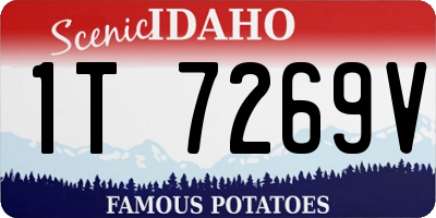 ID license plate 1T7269V