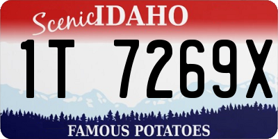 ID license plate 1T7269X