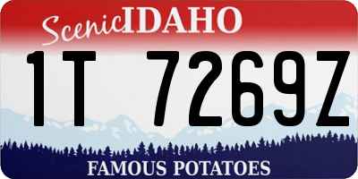ID license plate 1T7269Z