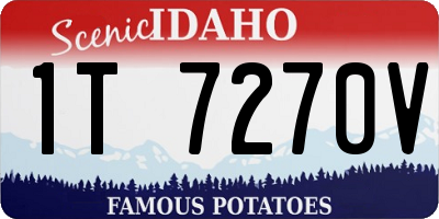 ID license plate 1T7270V