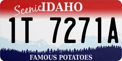 ID license plate 1T7271A
