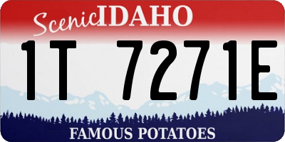 ID license plate 1T7271E
