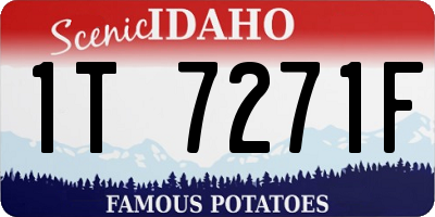 ID license plate 1T7271F