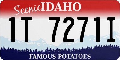 ID license plate 1T7271I