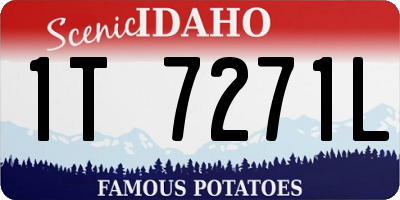 ID license plate 1T7271L