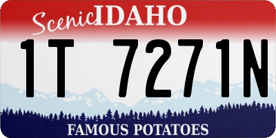ID license plate 1T7271N