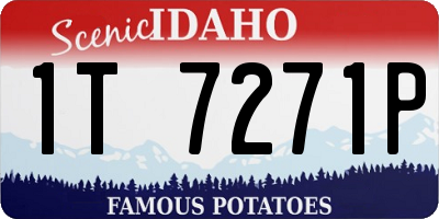 ID license plate 1T7271P