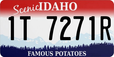 ID license plate 1T7271R