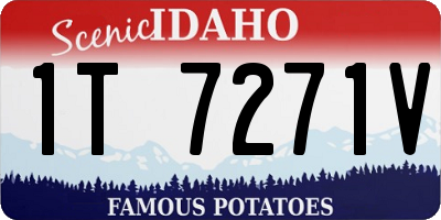 ID license plate 1T7271V